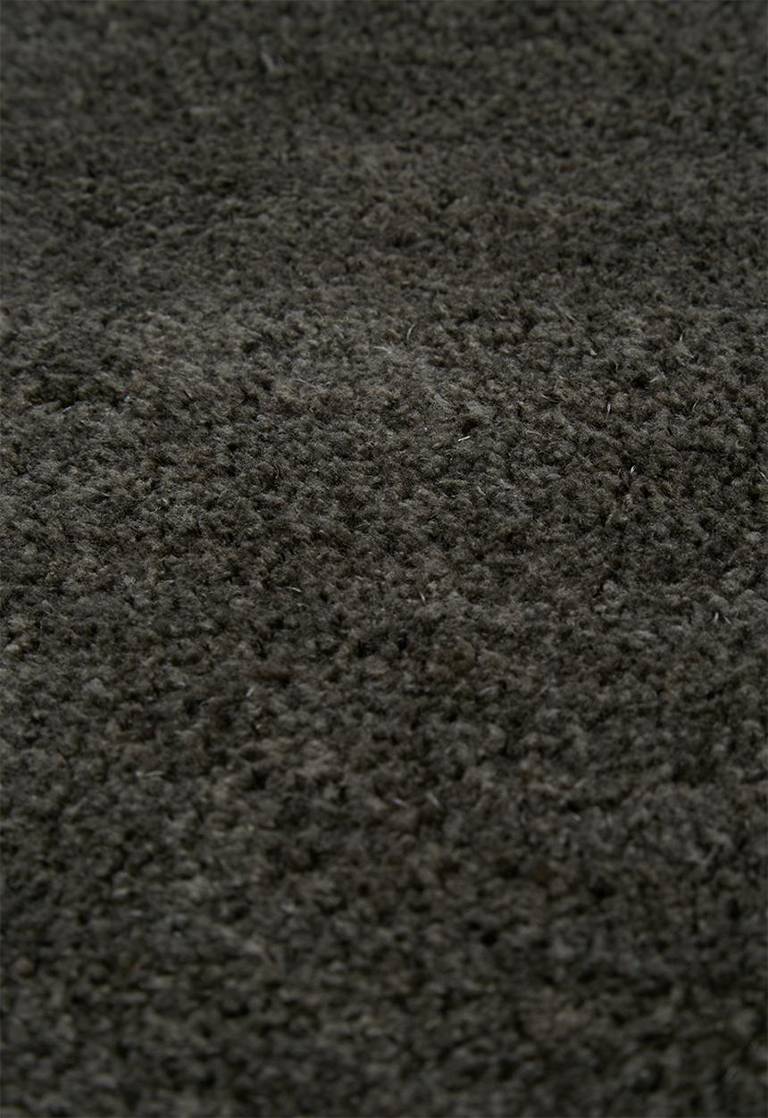 Sixth Floor - Shaggy round rug - charcoal