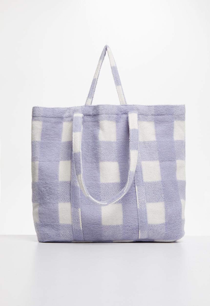 Rubi - Check mate tote - purple