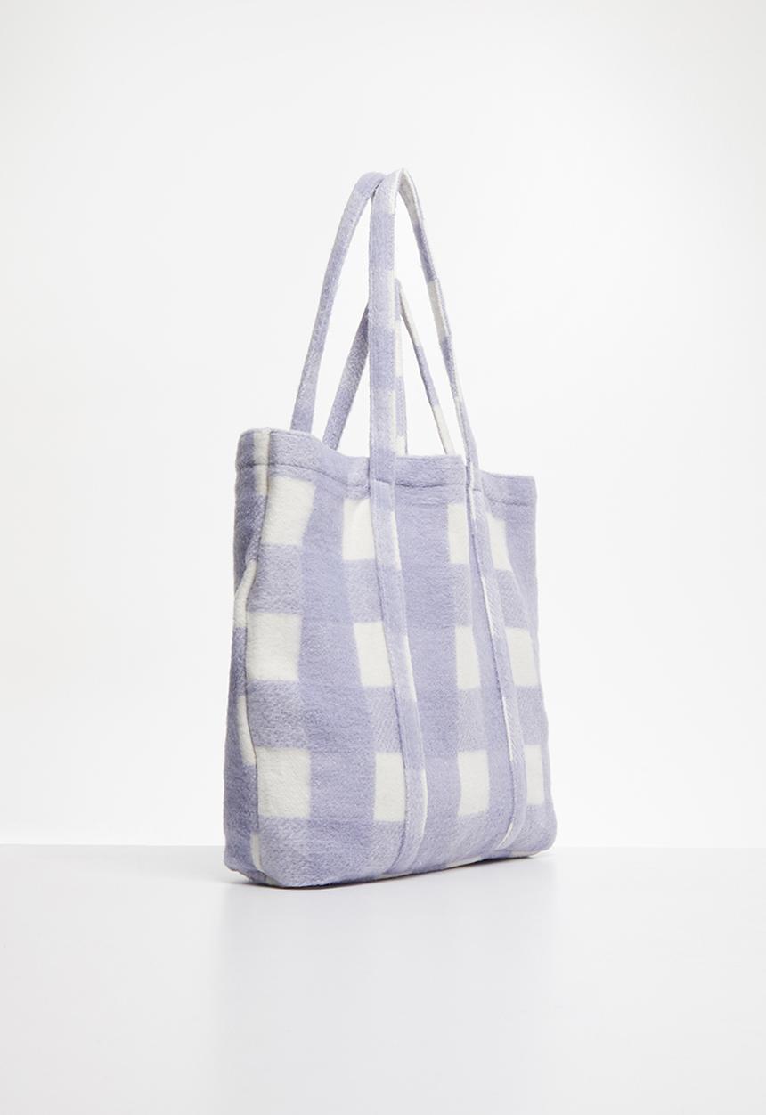 Rubi - Check mate tote - purple
