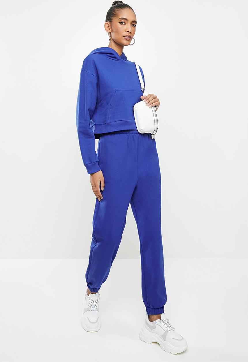 Blake - Cropped hoodie - blue