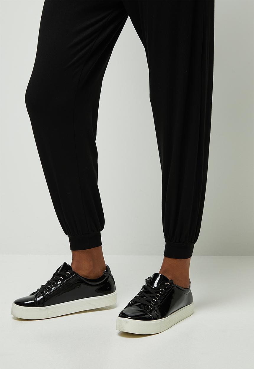 edit - Oversized knit jumpsuit - black