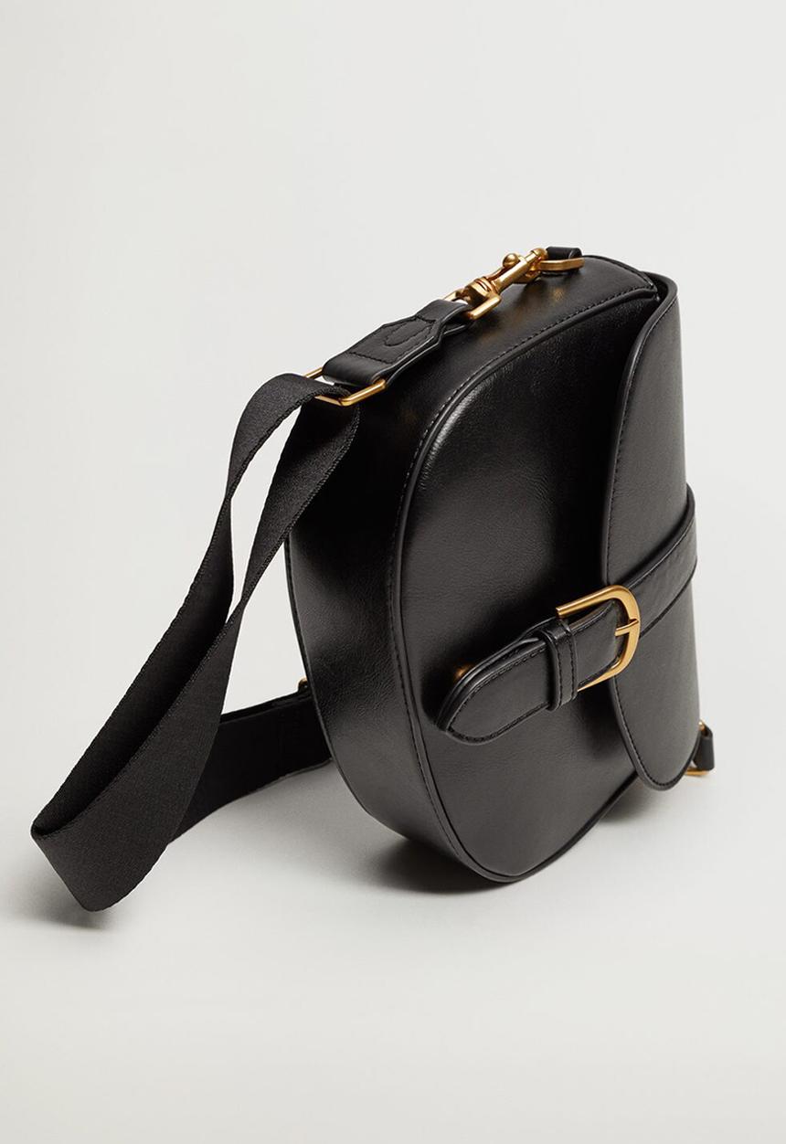 MANGO - Kelly bag - black
