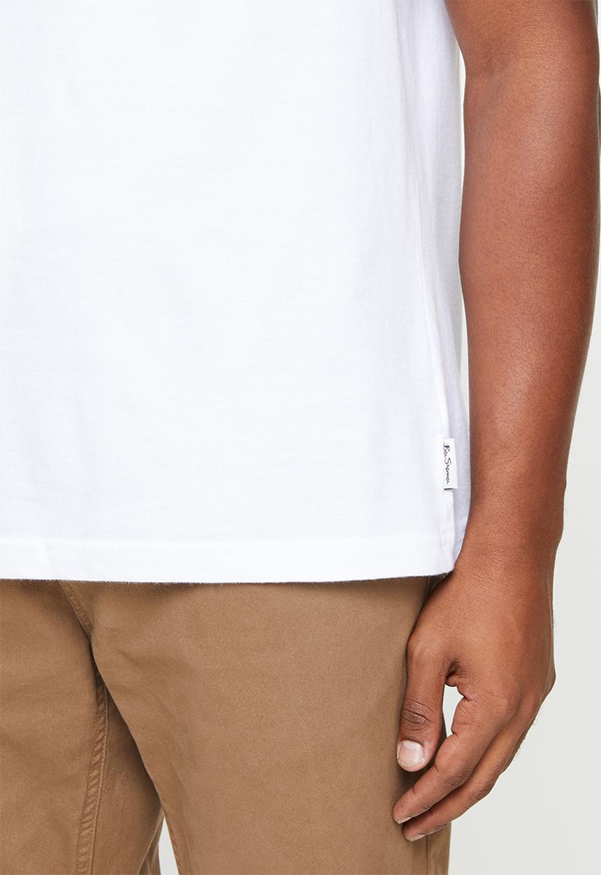 Ben Sherman - UK sliced tee - white