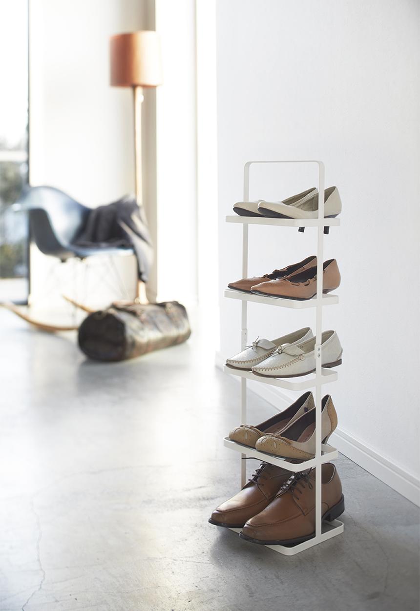 Yamazaki - Tower shoe rack - white