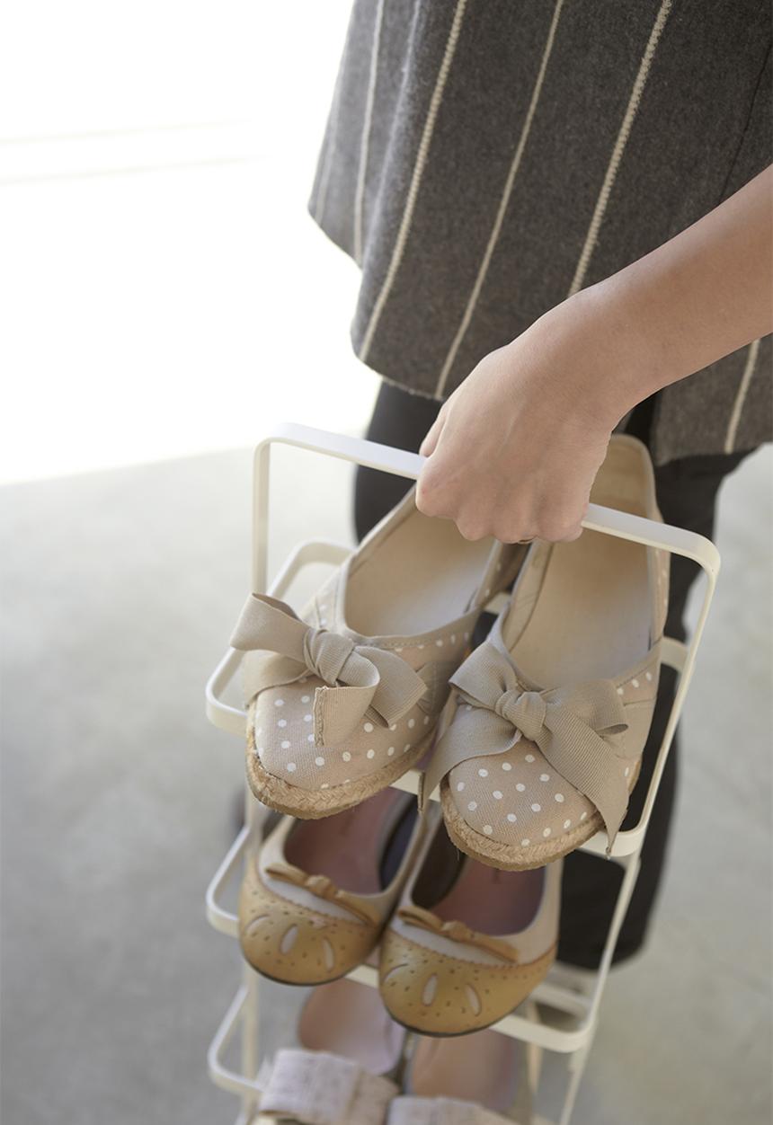 Yamazaki - Tower shoe rack - white