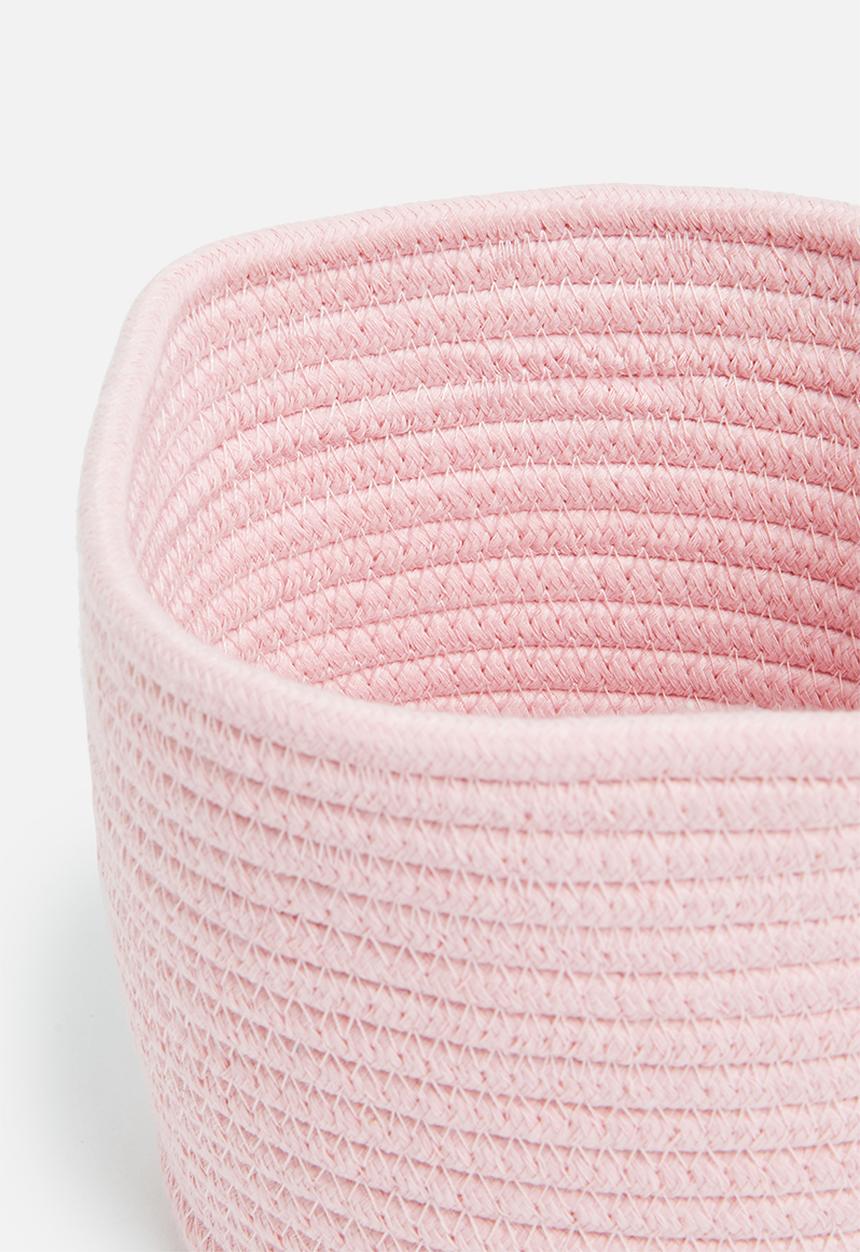 Sixth Floor - Cotton rope nursery organizer set of 2 - pink 