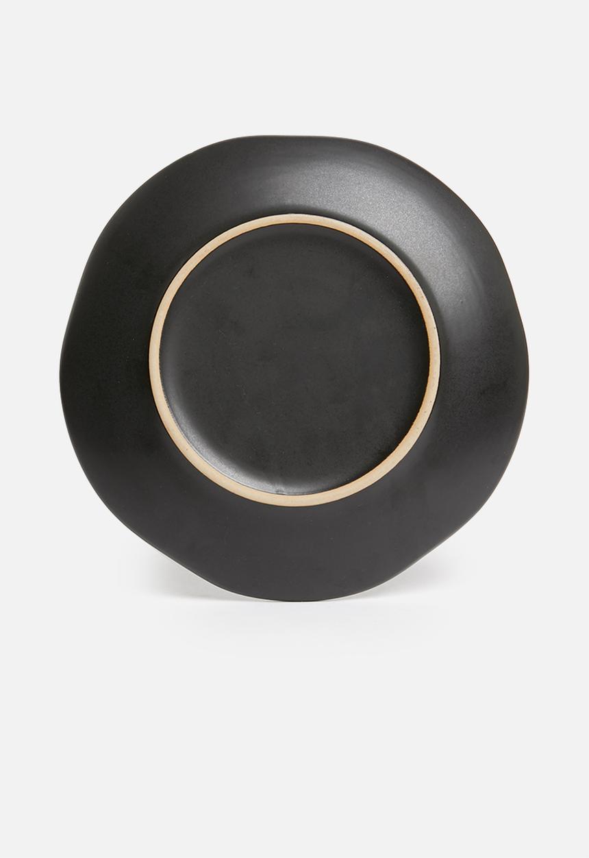 Sixth Floor - Kento side plate set of 4 - charcoal
