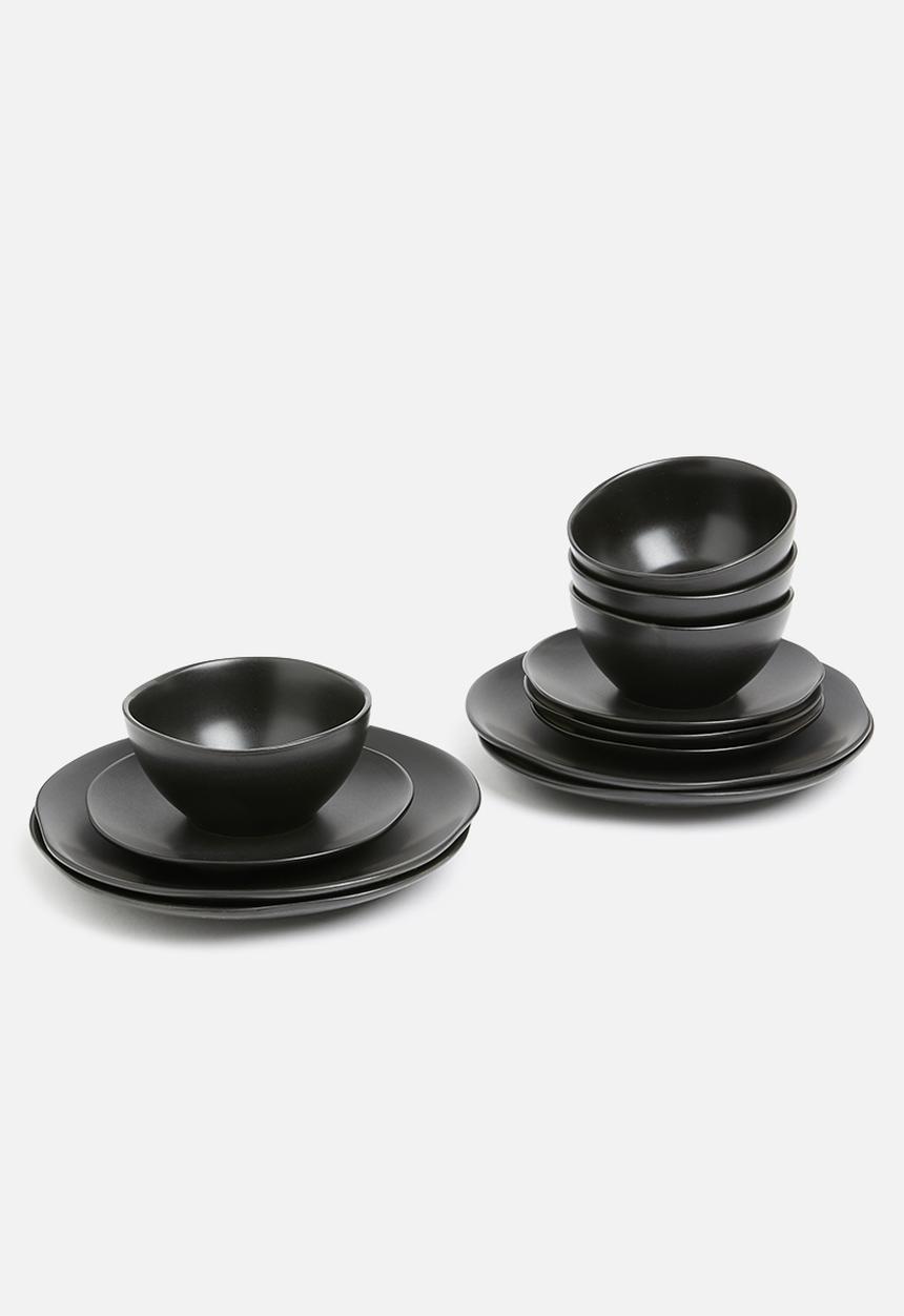 Sixth Floor - Kento bowl set of 4 - charcoal