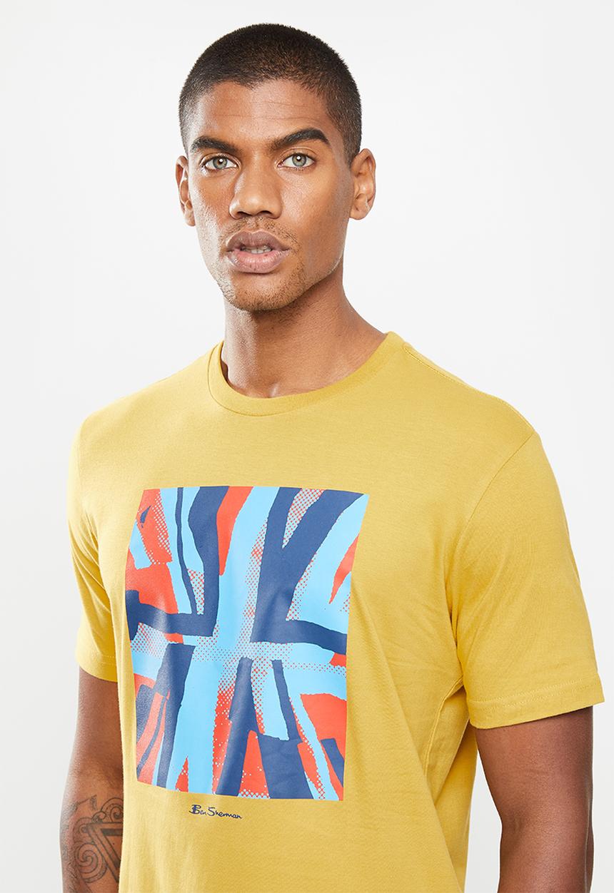 Ben Sherman - Half flag tee - mustard 