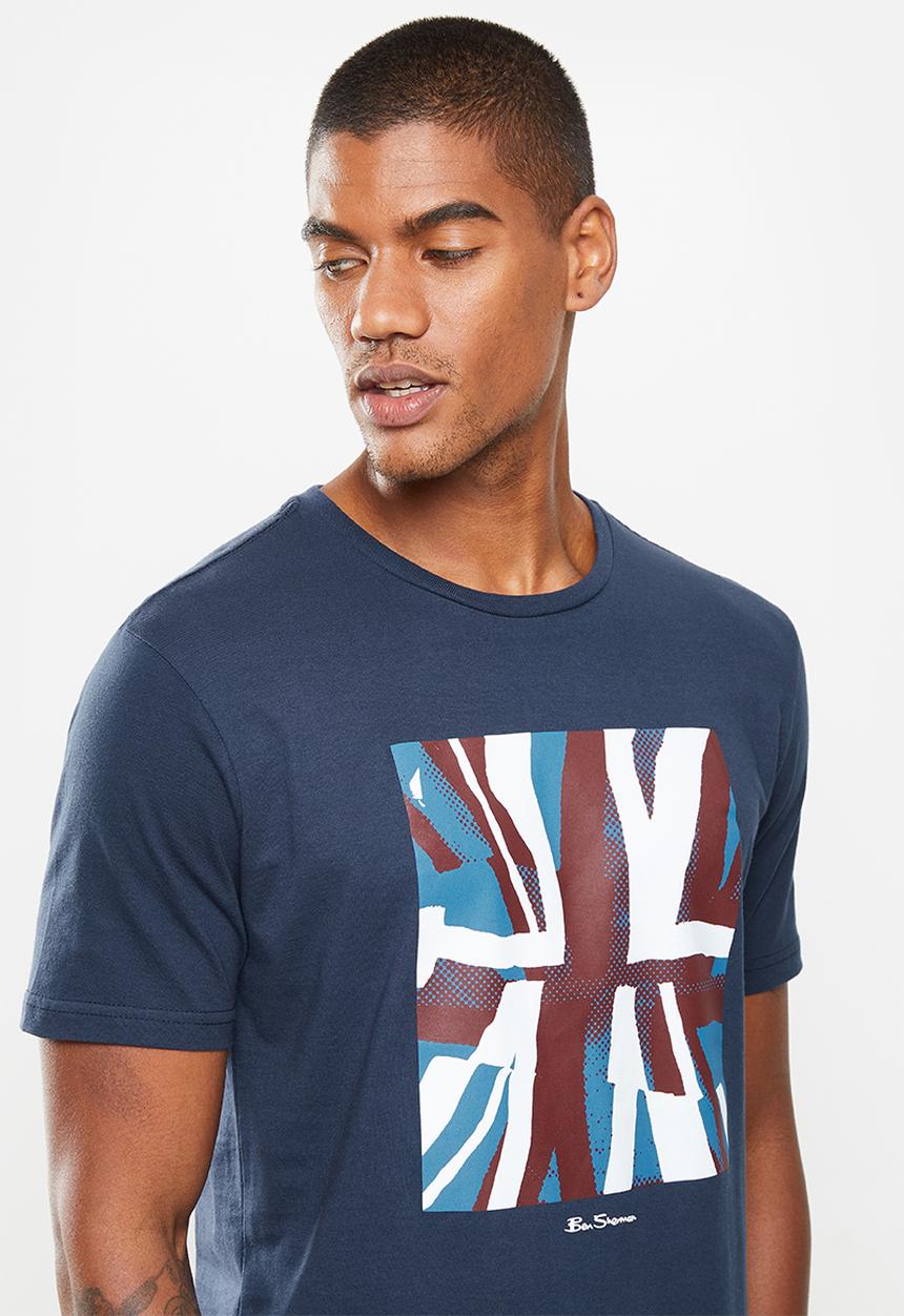 Ben Sherman - Half flag tee - navy