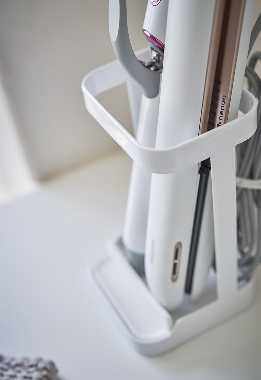 Yamazaki - Tower hair iron stand - white