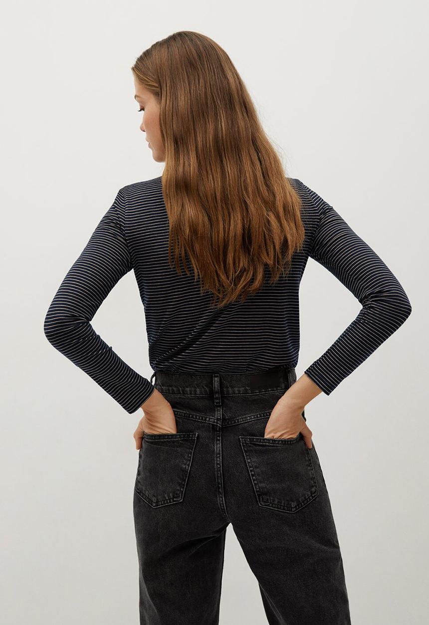 MANGO - T-shirt saco8 - navy