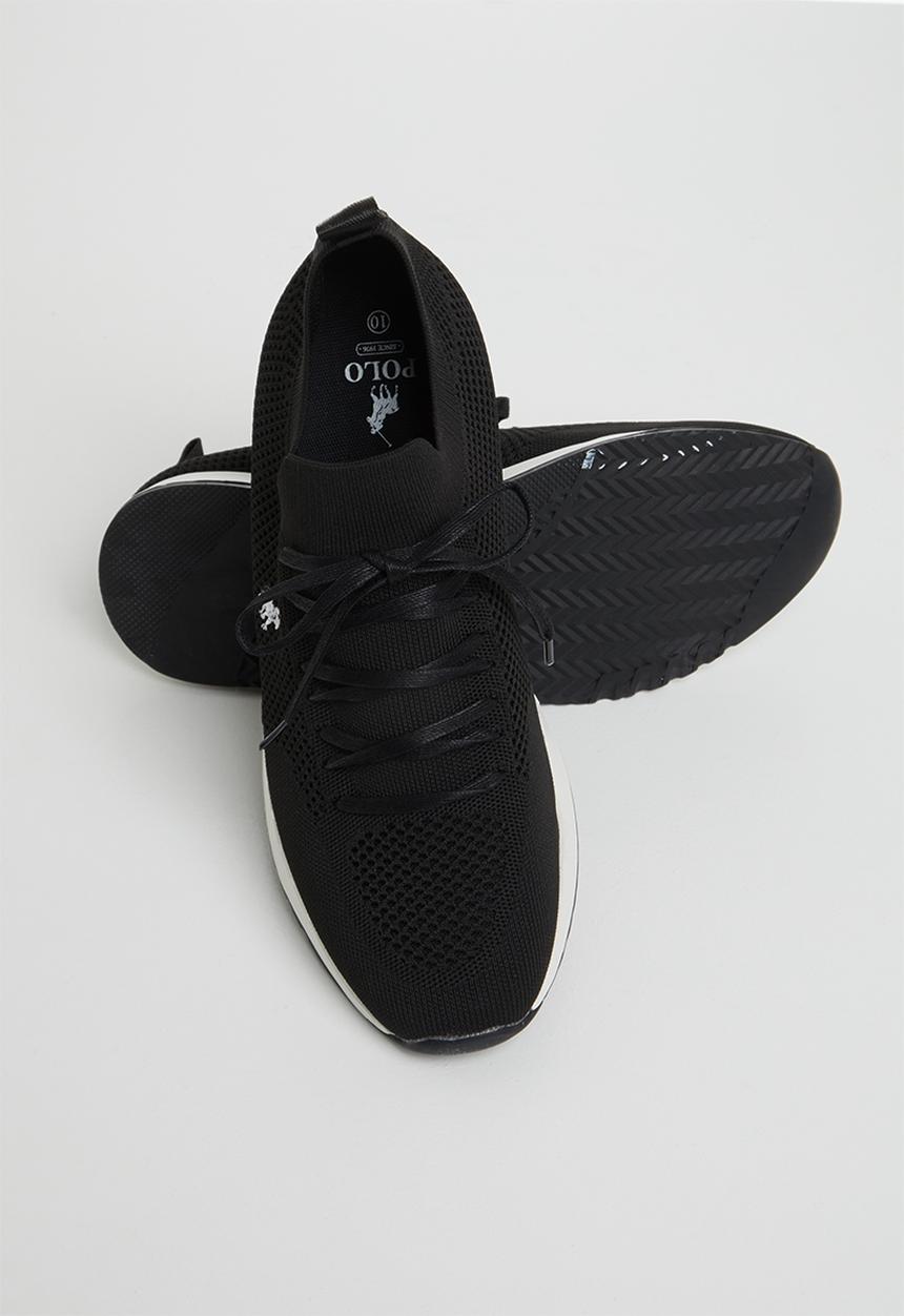 POLO - Gavin knit sneaker - black