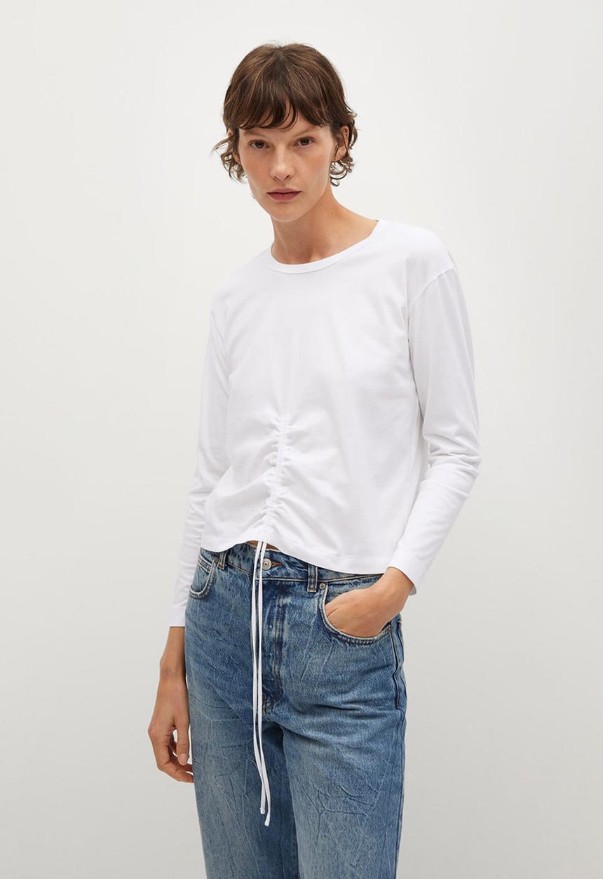 MANGO - T-shirt star - white