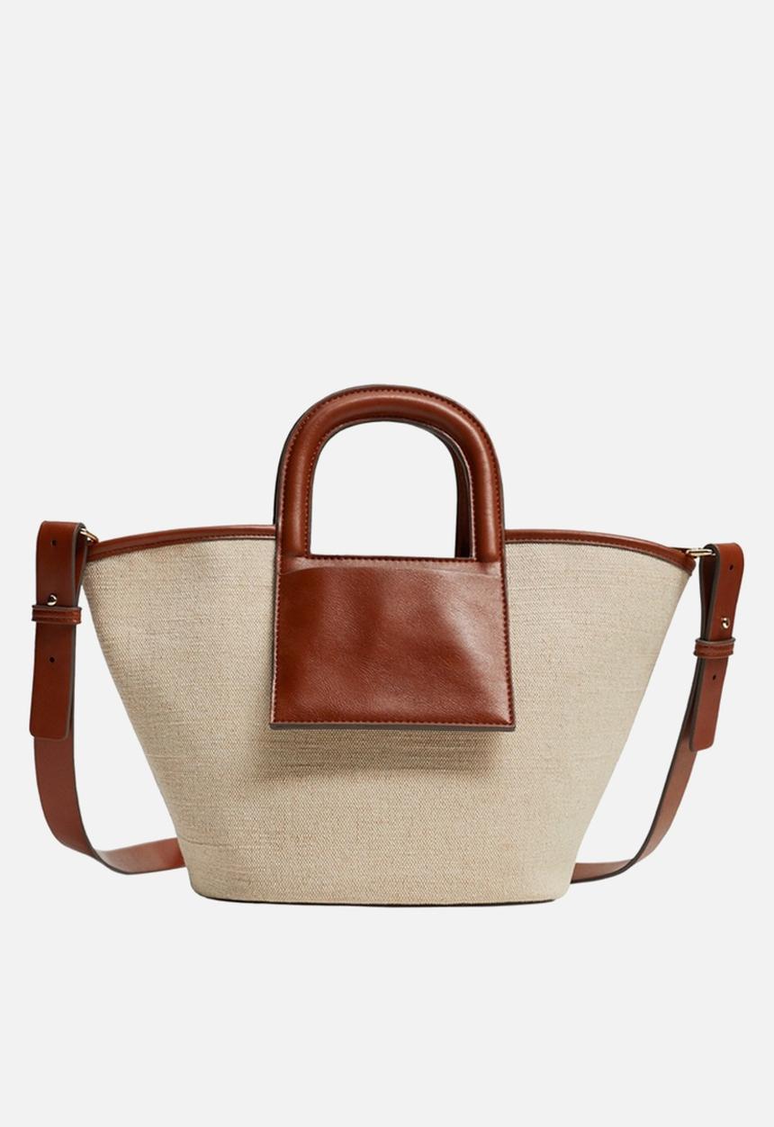 MANGO - Amberley bag - beige