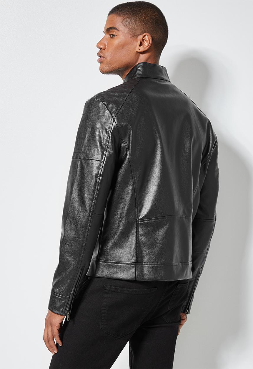 Superbalist - Jax pu biker jacket - black