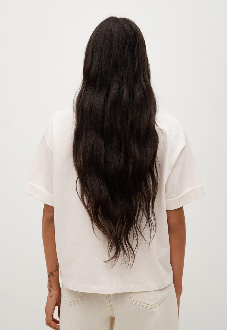 MANGO - T-shirt pstwash - white