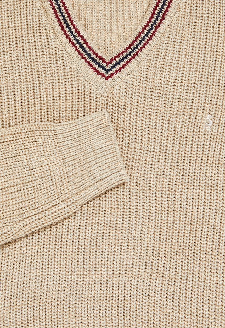 Superbalist - Chunky textured deep vee knit - multi