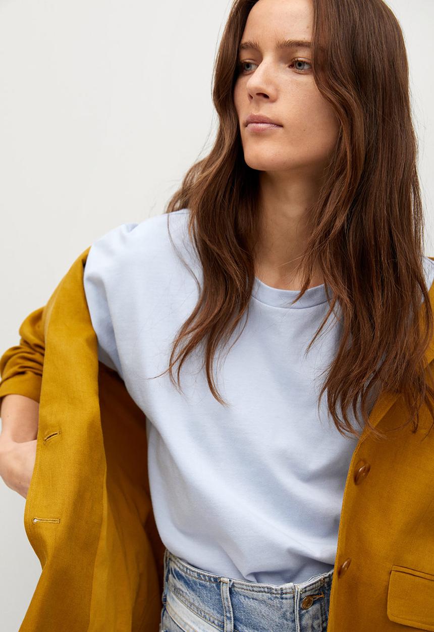 MANGO - T-shirt sevilla - light blue