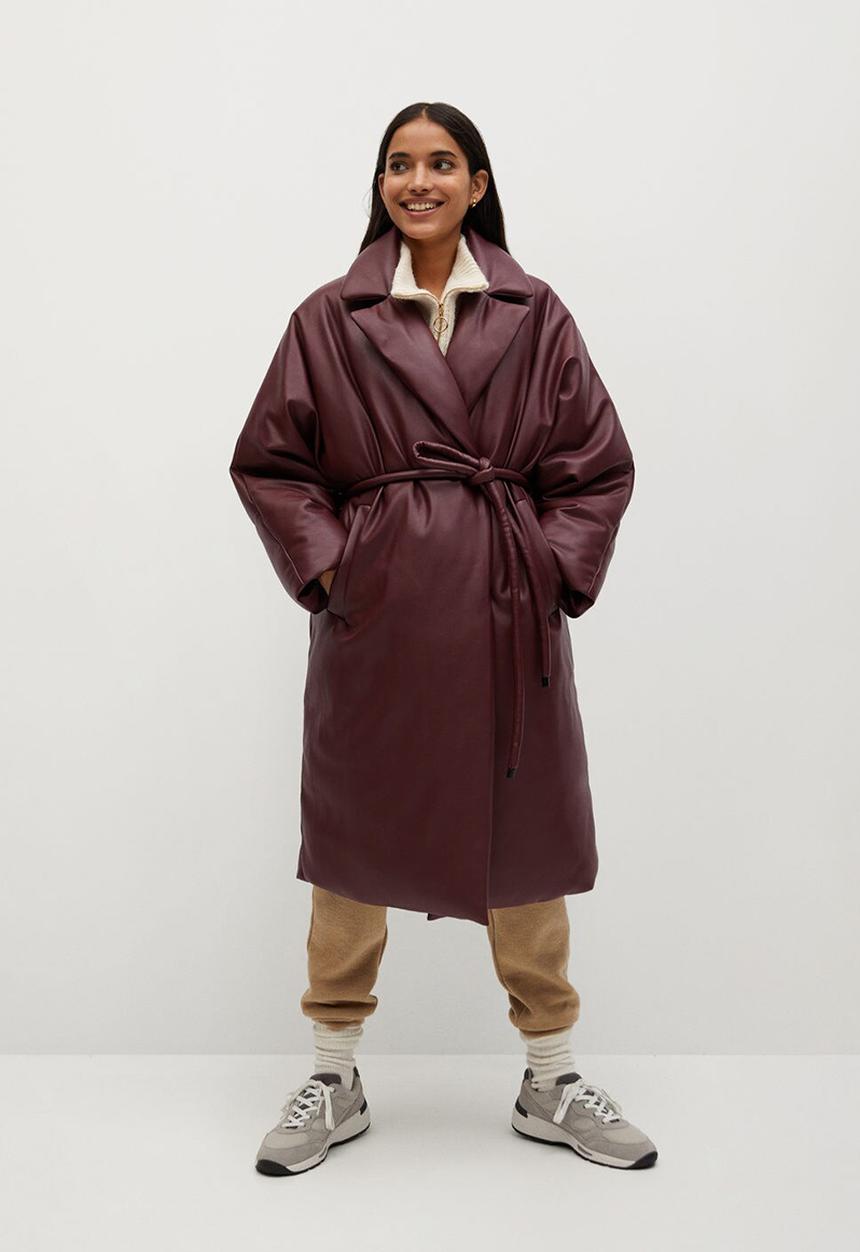 MANGO - Anorak ketchup - burgundy 