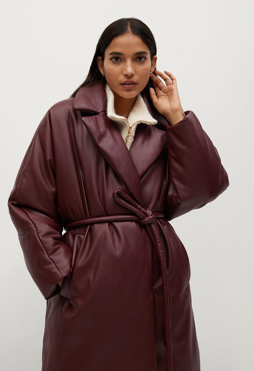 MANGO - Anorak ketchup - burgundy 