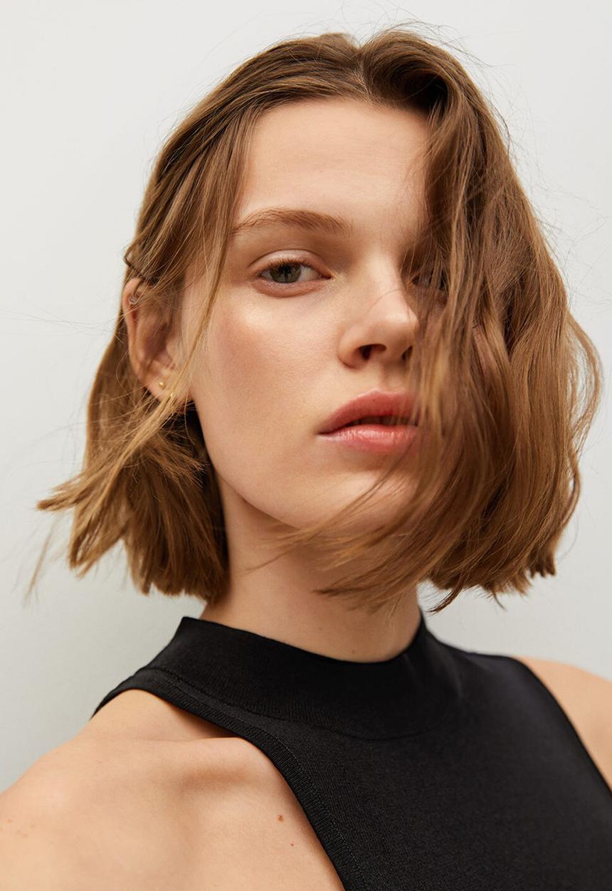 MANGO - Top tate - black