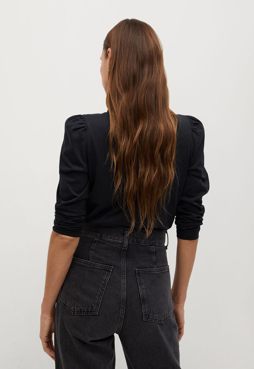 MANGO - T-shirt vicky - black