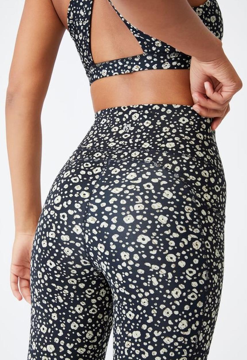 Cotton On - Lifestyle pocket 7/8 tight - blooming leopard black