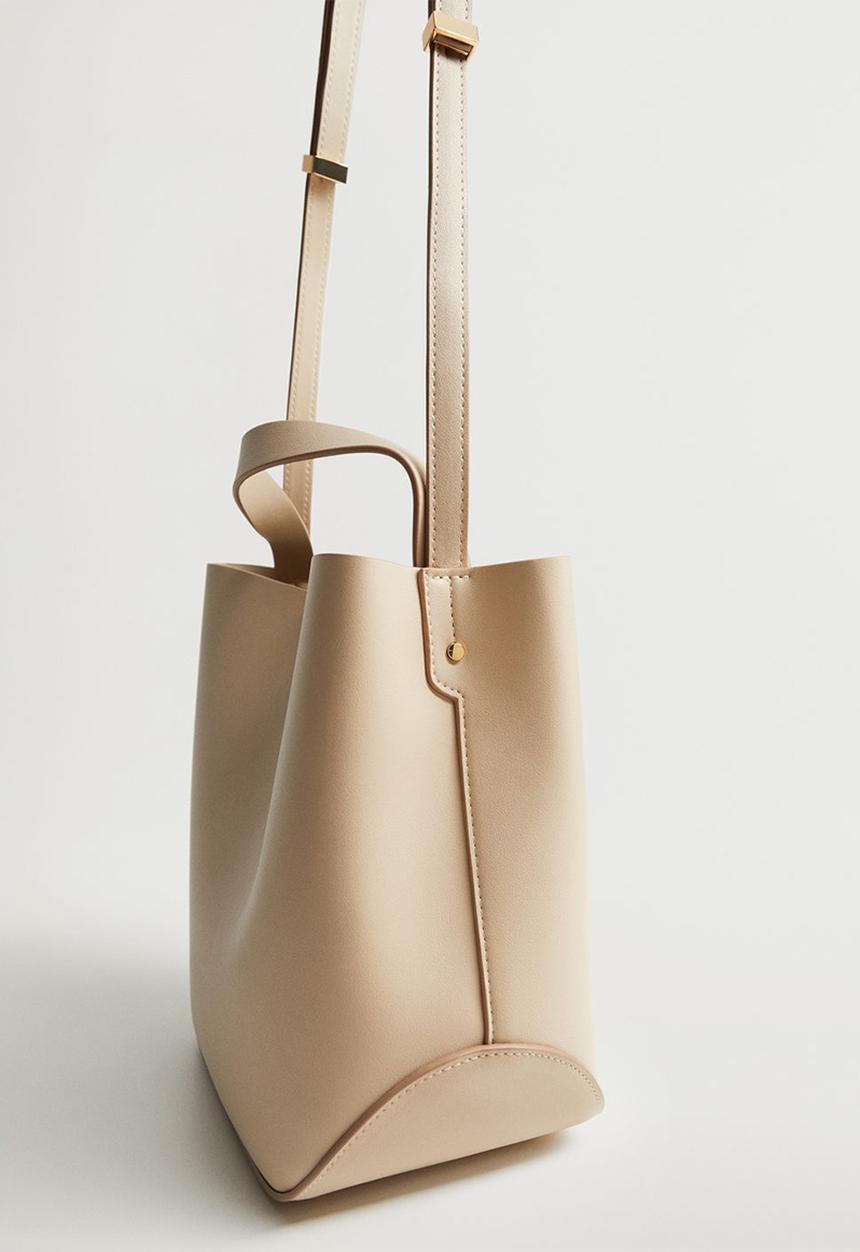 MANGO - Amberes bag - ecru
