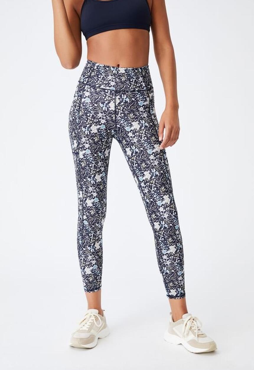 Cotton On - Lifestyle pocket 7/8 tight - winter sketched floral