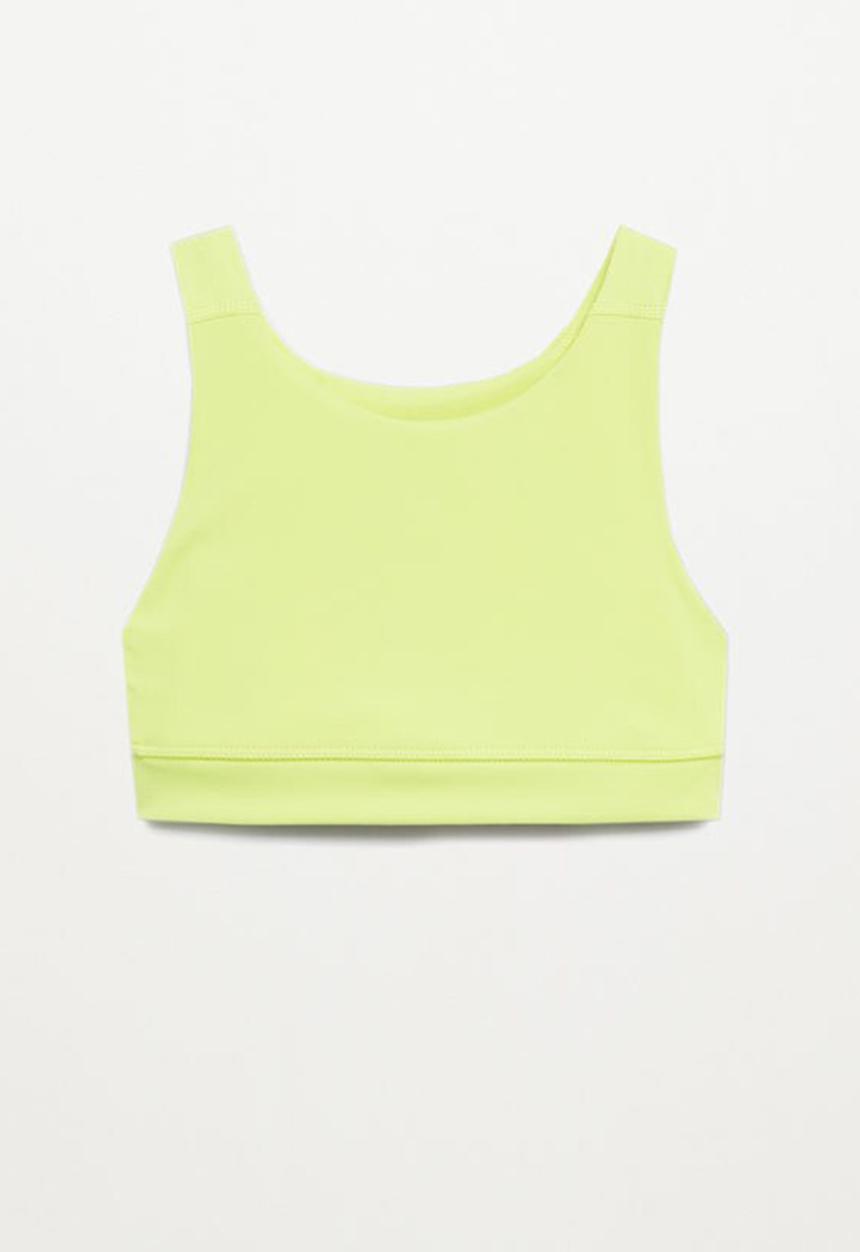 MANGO - Leticia crop top - yellow