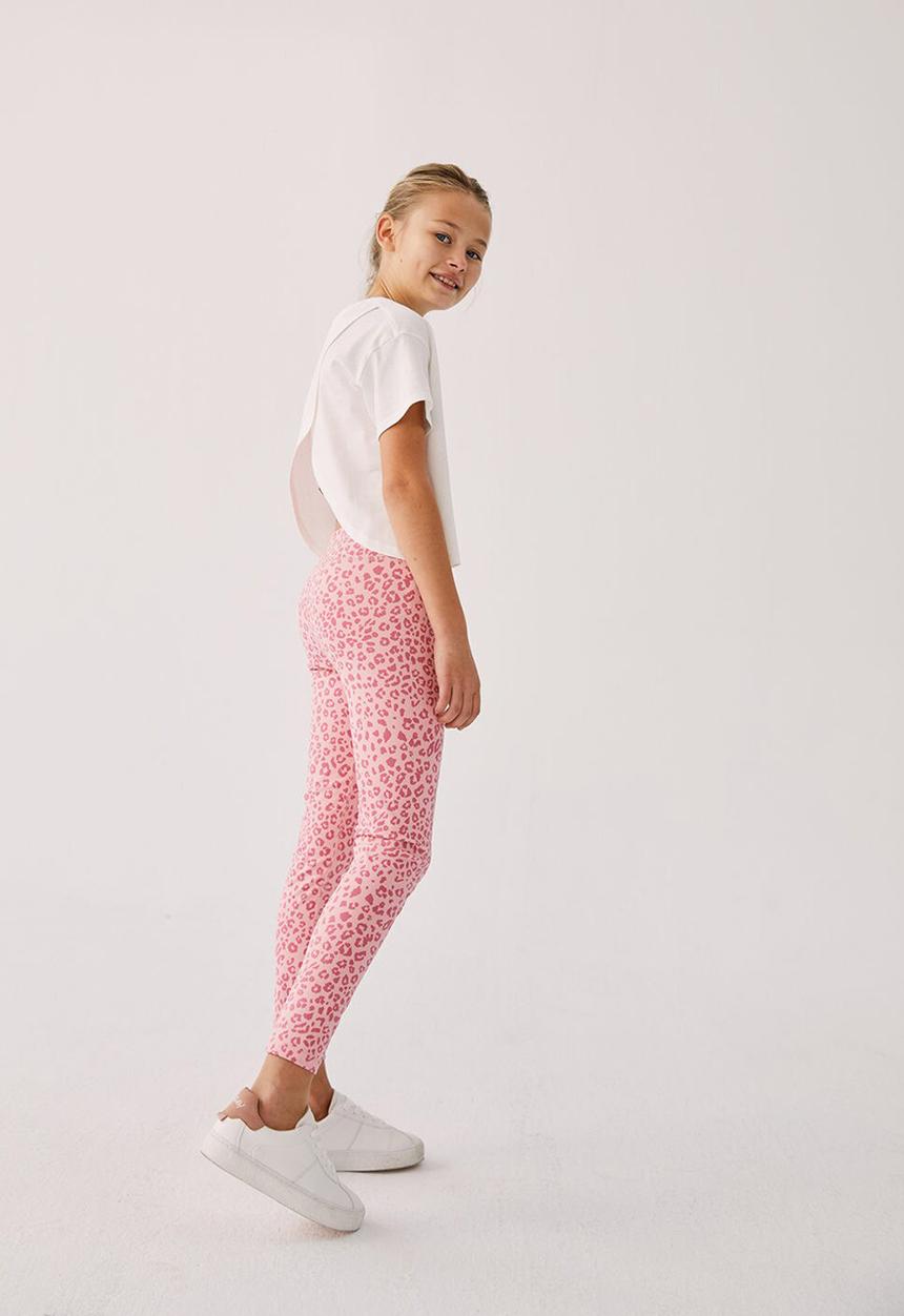 MANGO - Animal print leggings - pink