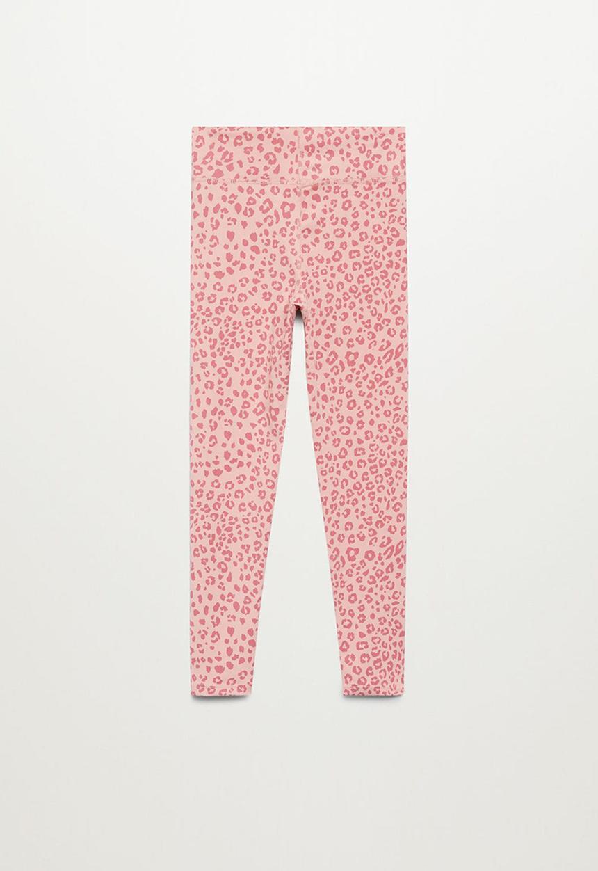 MANGO - Animal print leggings - pink