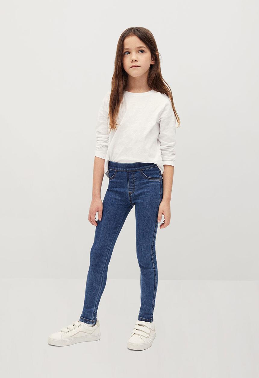 MANGO - Girls basic jeggings - blue