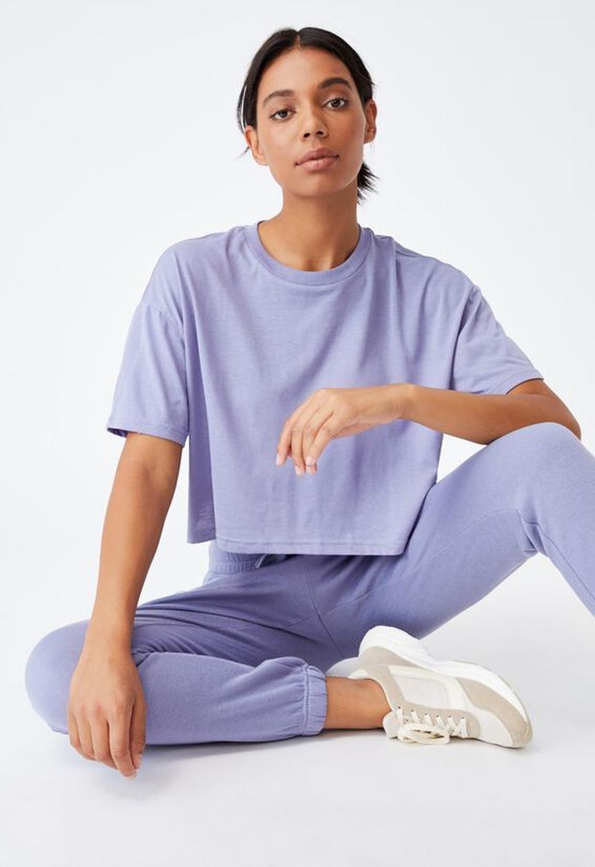 Cotton On - Relaxed active T-shirt - periwinkle