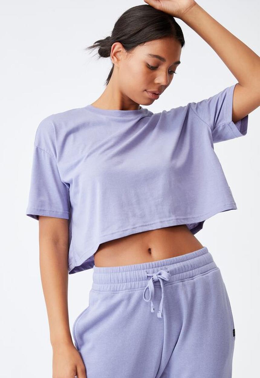 Cotton On - Relaxed active T-shirt - periwinkle