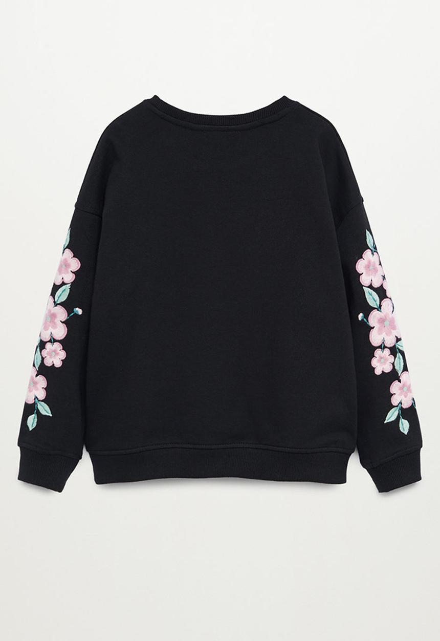 MANGO - Flora sweatshirt - black