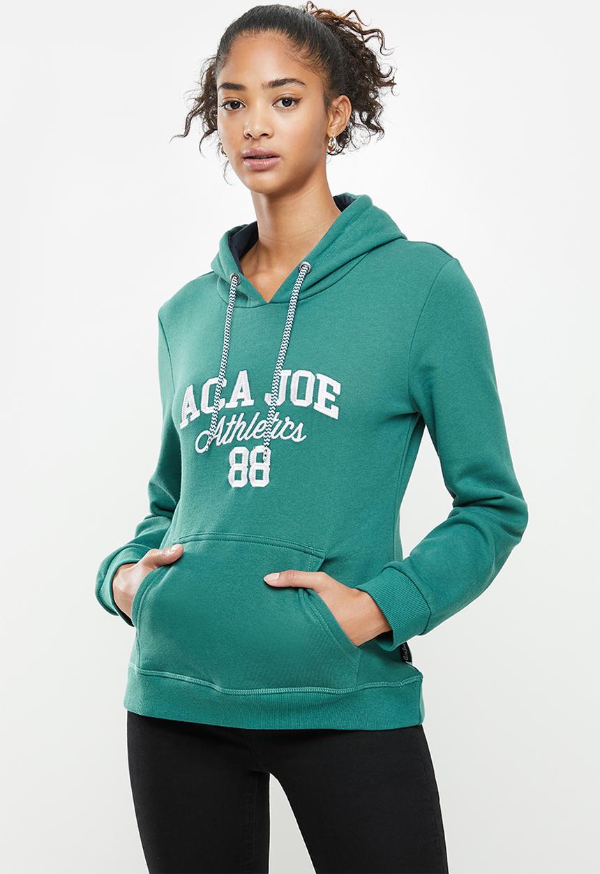 Aca Joe - Fleece pullover hoodie - green
