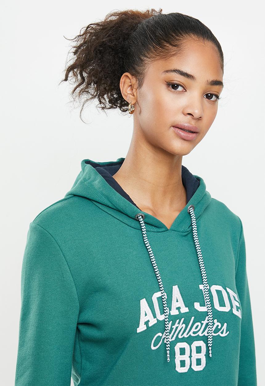 Aca Joe - Fleece pullover hoodie - green