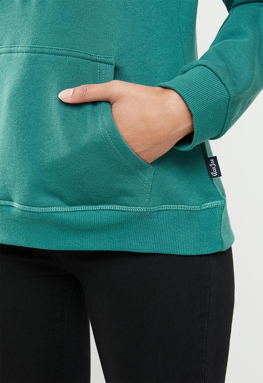 Aca Joe - Fleece pullover hoodie - green
