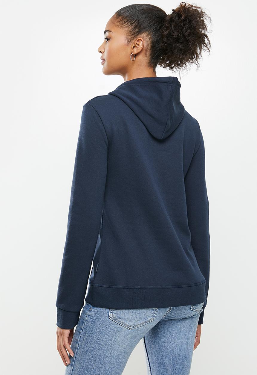 Aca Joe - Fleece pullover hoodie - navy