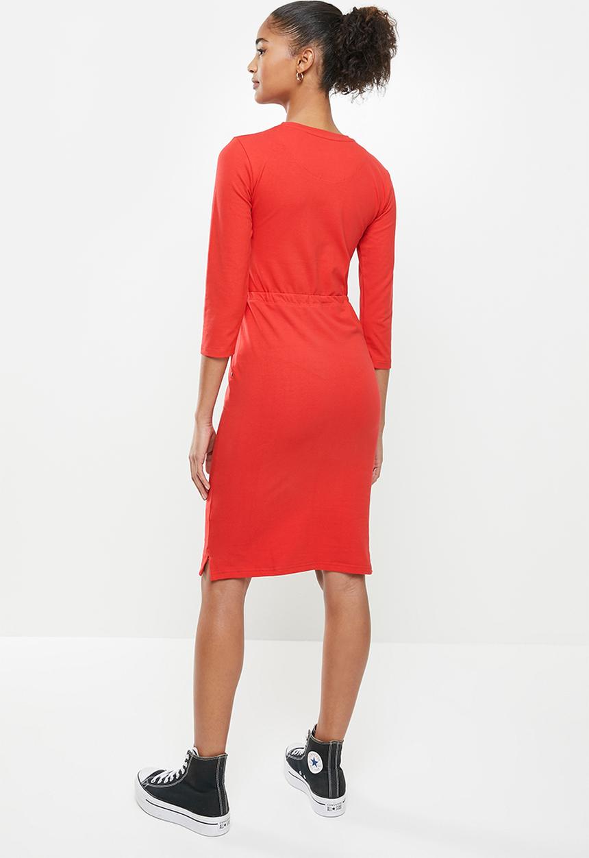 Aca Joe - Drawstring dress - red