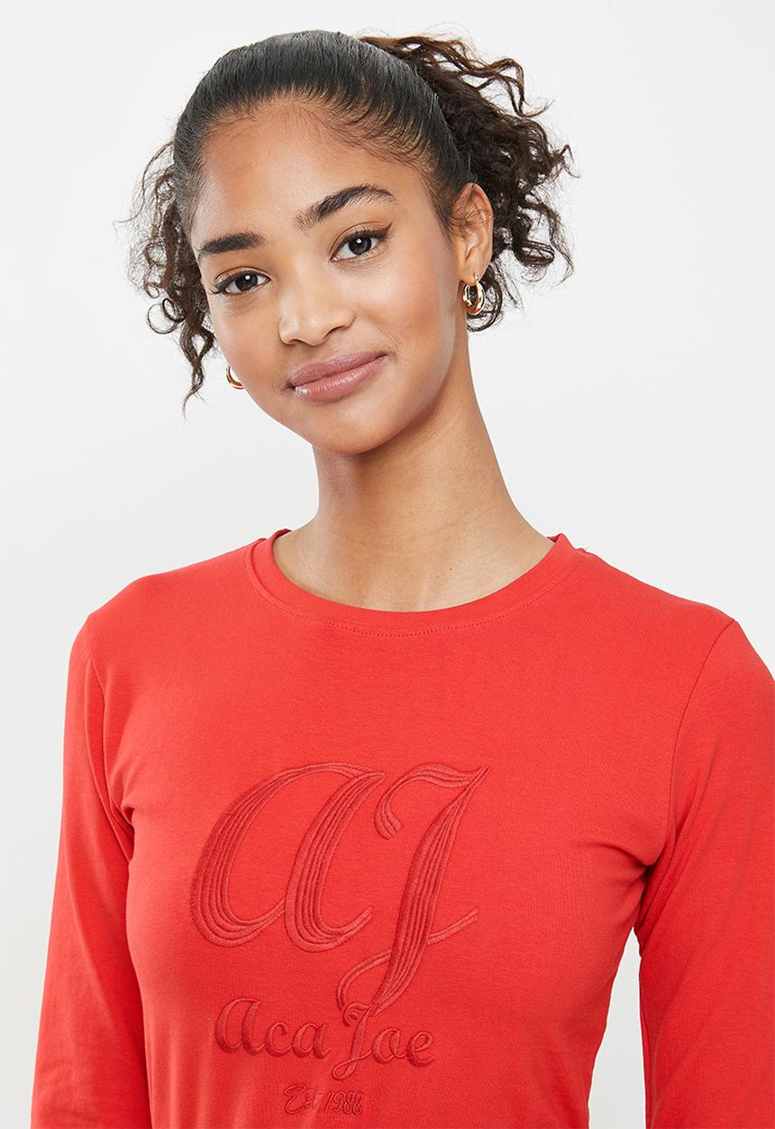 Aca Joe - Drawstring dress - red