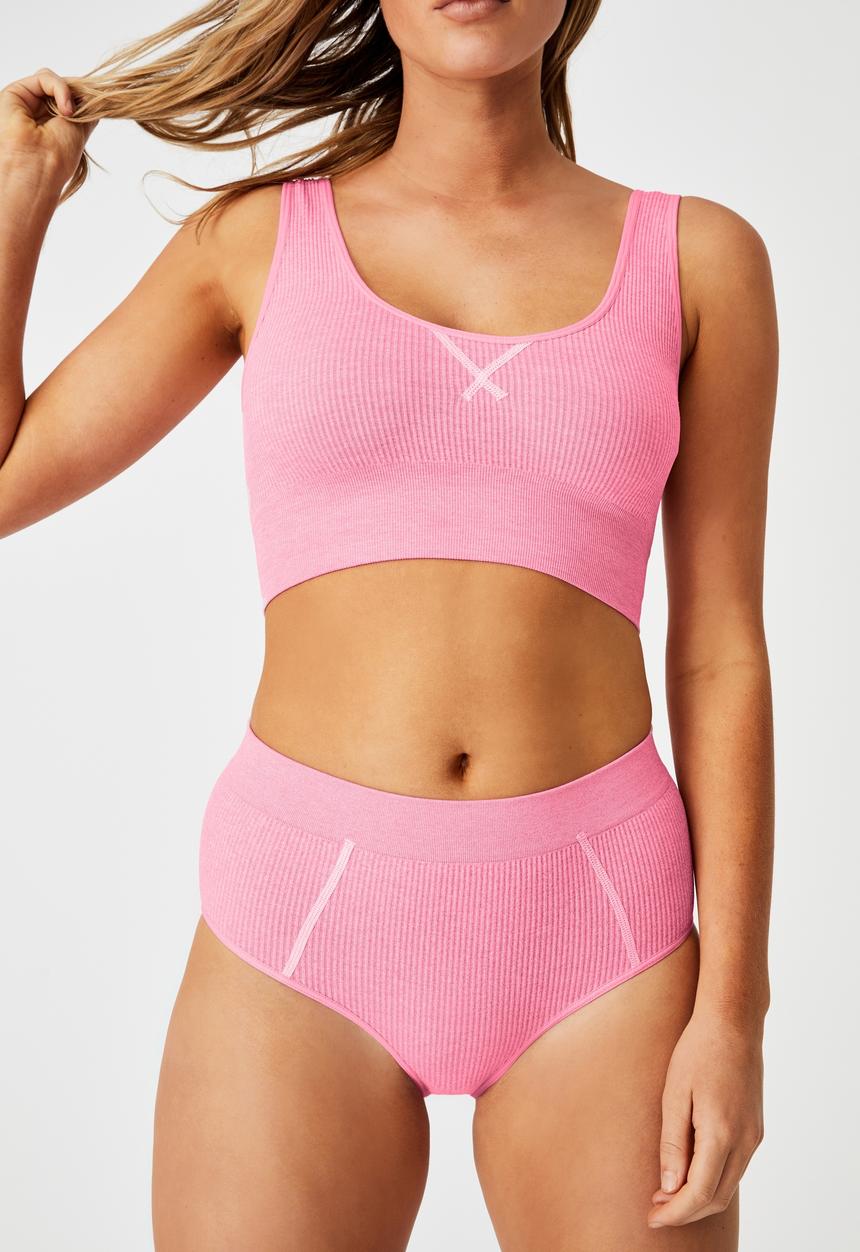 Cotton On - Seamfree mumdie bikini brief - primrose