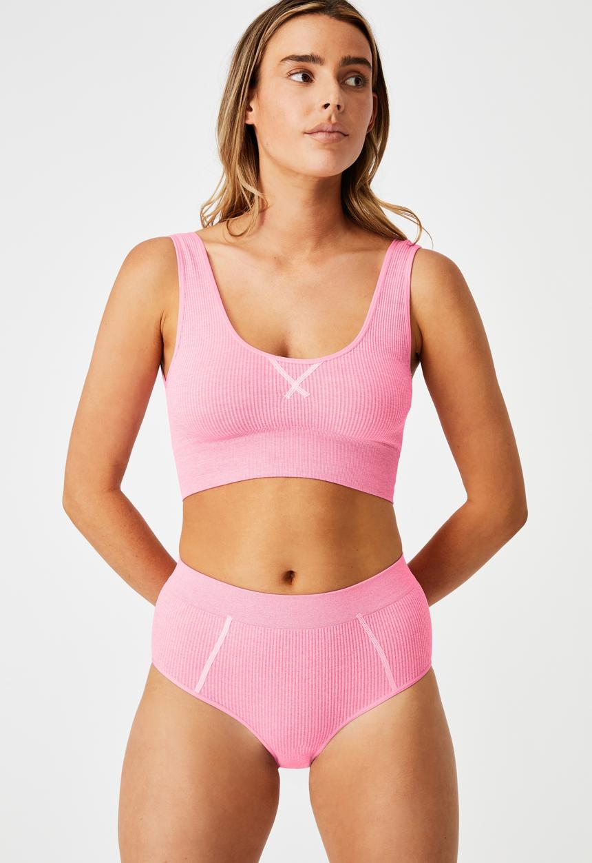 Cotton On - Seamfree mumdie bikini brief - primrose