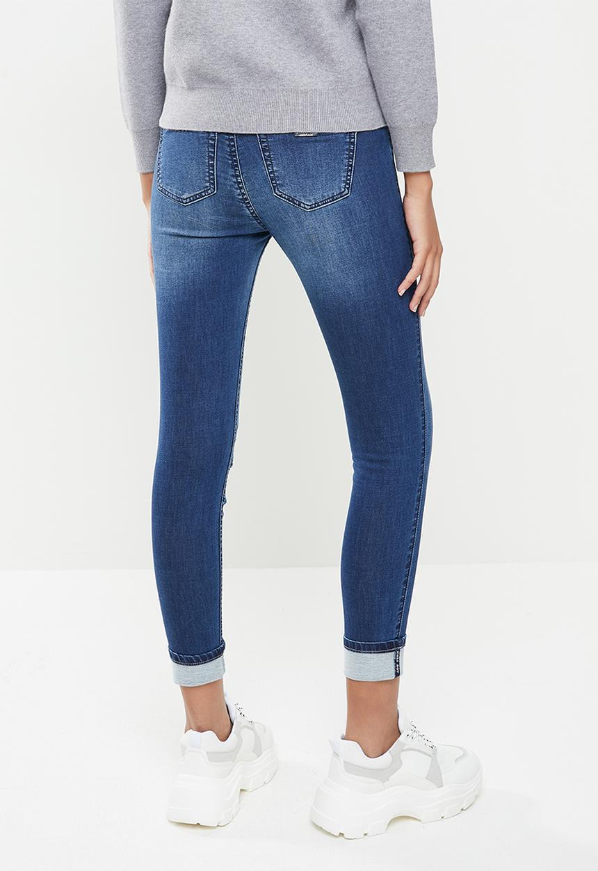 SISSY BOY - Geneva:axel jogg skinny with hem turn up - blue