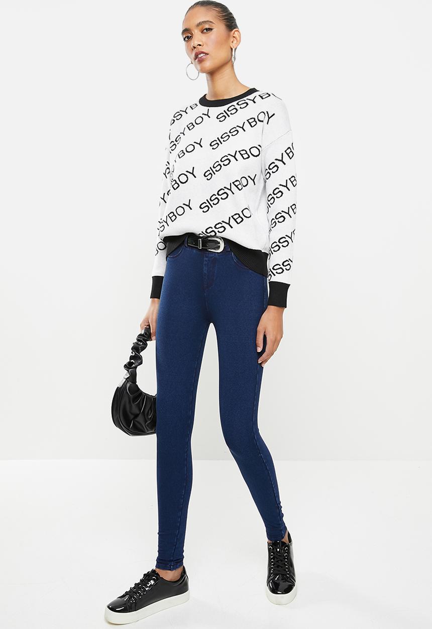 SISSY BOY - Axel knit jegging - blue