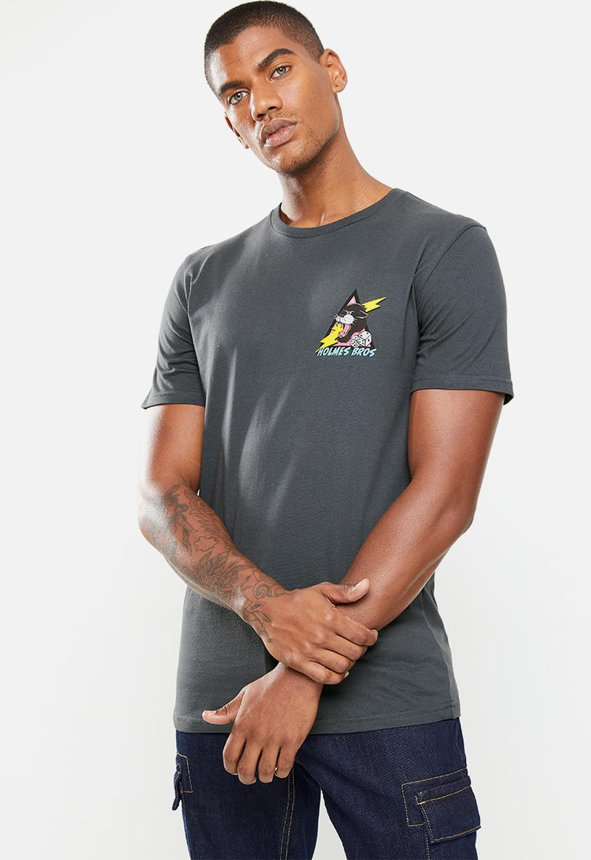 Holmes Bro's - Black panther short sleeve tee - charcoal