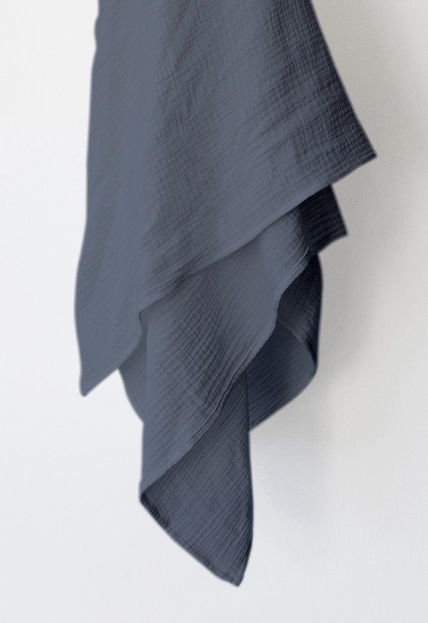 Phlo Studio - Muslin swaddle blanket - blue grey