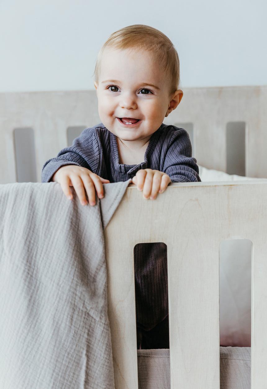 Phlo Studio - Muslin swaddle blanket - grey